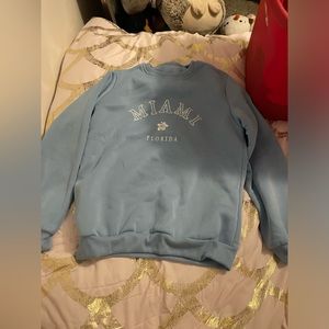 blue miami crewneck